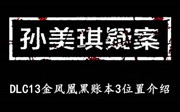 孙美琪疑案DLC13金凤凰黑账本3位置介绍