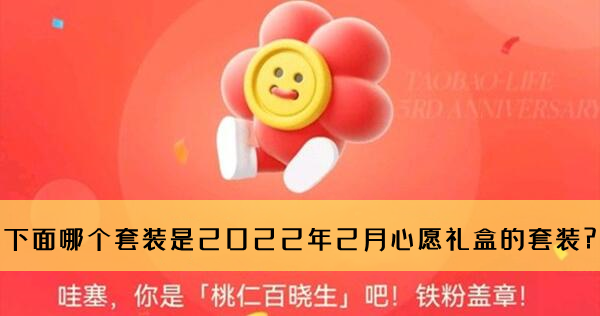 淘宝人生桃仁300问：下面哪个套装是2022年2月心愿礼盒的套装?